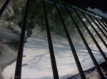 Ice and Shadow through the railing, February 08, 2012