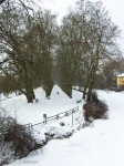 A walk down a snowy path, February 10, 2012