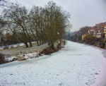 Foot paths, Neckar River, February 13, 2012