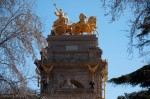 Charioteer Monument in Parc de la Ciutadella, Barcelona - from a distance