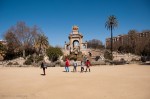 Charioteer Monument in Parc de la Ciutadella, Barcelona - front view