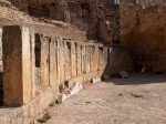 Roman Amphitheatre - medieval church wall, Tarragona