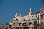 Casa Milà seen from the bus