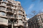 Casa Milà Façade with building next door