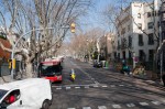 Tree-lined streets predominate in many areas in Barcelona