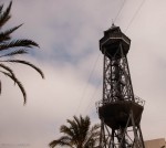 Tower for the gondola that connects you to the Mediterranean Sea port