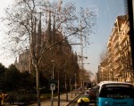 Gaudì's Sagrada Família is through those trees