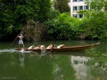 Stocherkahnrennen 2012 - photo #1 The lead boat with the "pharaoh"