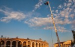 Video crane aimed at L'arena, May 26, 2012