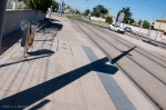 A real shadow across the tram tracks, Montpellier