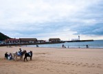 Looking toward the lighthouse, South Bay, Scarborough