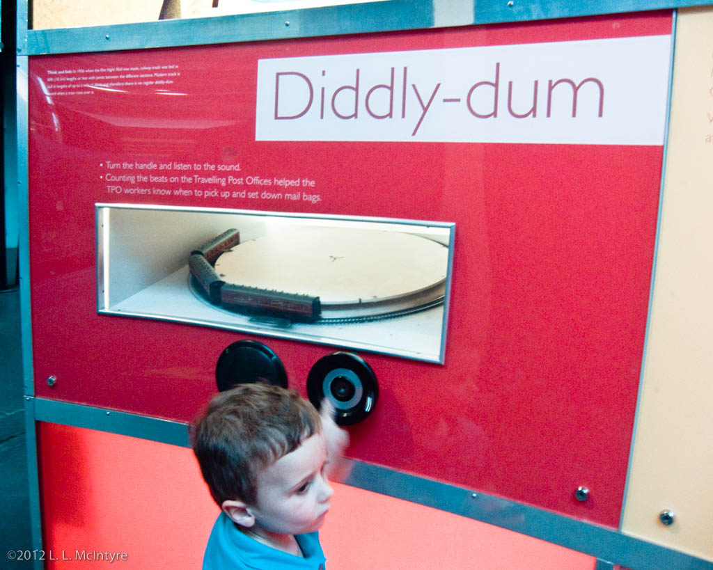 At the Diddly Dum display, National Railway Museum, York