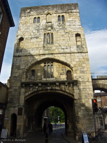 Tower in the York city wall, York, England