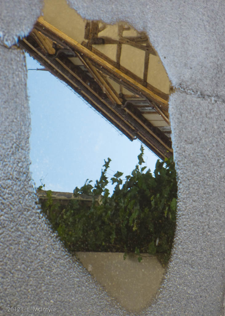 View under the "bridge" in a puddle world, Tübingen