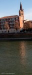 Bell Tower reflection on the Adige