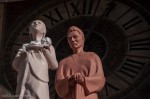 Figures of Mary, Joseph and Jesus, front of the Cathedral,Verona