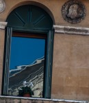 Reflection in a window, Verona