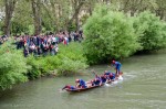 2013 Stocherkahnrennen: Spidermen playing to the crowd