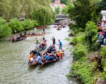 2013 Stocherkahnrennen: Traffic jam