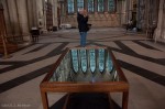 Mirrored table and floor, York Minster