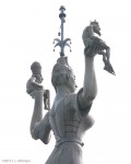 Imperia Statue, Konstanz, Germany - top from the back 2