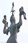 Imperia Statue, Konstanz, Germany - top from the back