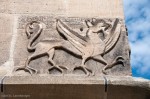 Griffin (?) on the side of the Stiftskirche in Tübingen