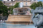 Fountain, Trafalgar Square, July 2013 - Photo #4