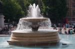 Fountain, Trafalgar Square, July 2013 - Photo #1