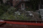 Hail Storm viewed from the bathroom window