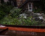 Hail Storm viewed from the bathroom window (cropped)