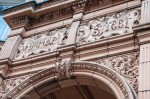 Fancy sign on building on Wimpole Street