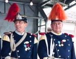 Horse guard band members, waiting for their cue