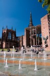 Fountains in the plaza, Coventry