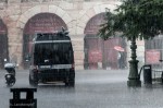 Stopped under an arch, near L'Arena, Verona