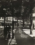 Berenice Abbott, "El, second, & third avenue lines, bowery and division streets", c. 1930s