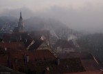 View of Tübingen with fog and blue sky - Photo #3
