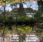 Buildings along the Neckar #3 - alternate version