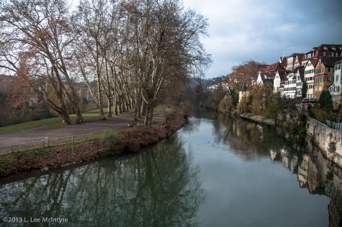 Part of the" Postcard Shot" with the Neckar Island