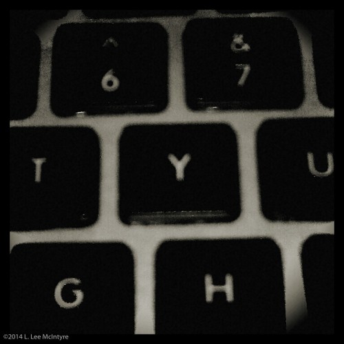 "Y" (photo taken with b&w effect applied in smartphone camera)