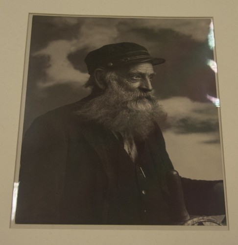 [Portrait of a ship captain], c. 1897, by Miss Libby (photo of print by LLM)