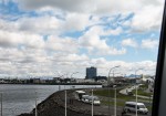 View from inside Harpa toward another section of Reykjavik