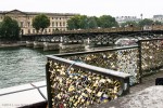 Pont des Art and the walkway leading to it, Paris