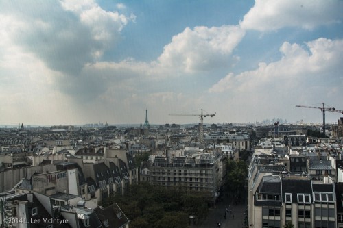 Cityscape, from the top of the Centre Pompidou, Paris