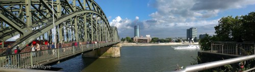 Panorama of the Hohenzollern bridge