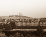 View of Sacre Coeur from the MO (sepia tone)