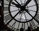 Exterior-facing clock #2, seen from inside the restaurant (detail)