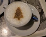 Gold Tree on a flavored cappuccino, London