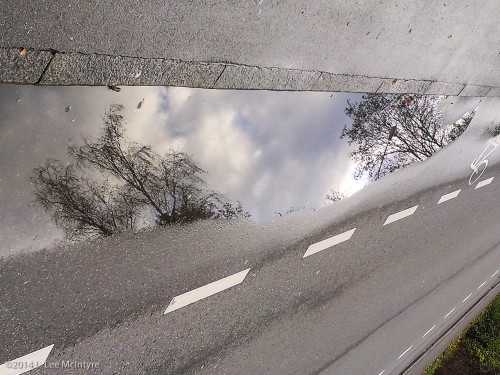 On the road to reflection, near the Zollamt, Reutlingen