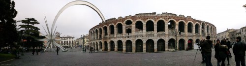 L'Arena, Piazza Bra and the Stella Cometa, Verona, December 2014